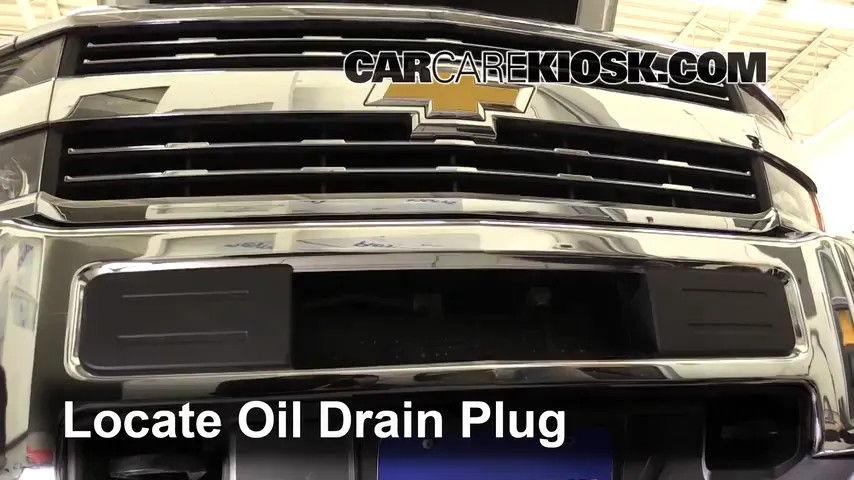 2015 Chevrolet Silverado 2500 HD LT 6.6L V8 Turbo Diesel Crew Cab Pickup Aceite Cambiar aceite y filtro de aceite